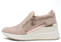 Bianca Side Zip Wedge Trainer