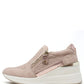 Bianca Side Zip Wedge Trainer
