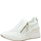 Bianca Side Zip Wedge Trainer