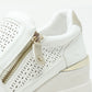 Bianca Side Zip Wedge Trainer