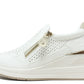 Bianca Side Zip Wedge Trainer