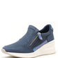 Bianca Side Zip Wedge Trainer