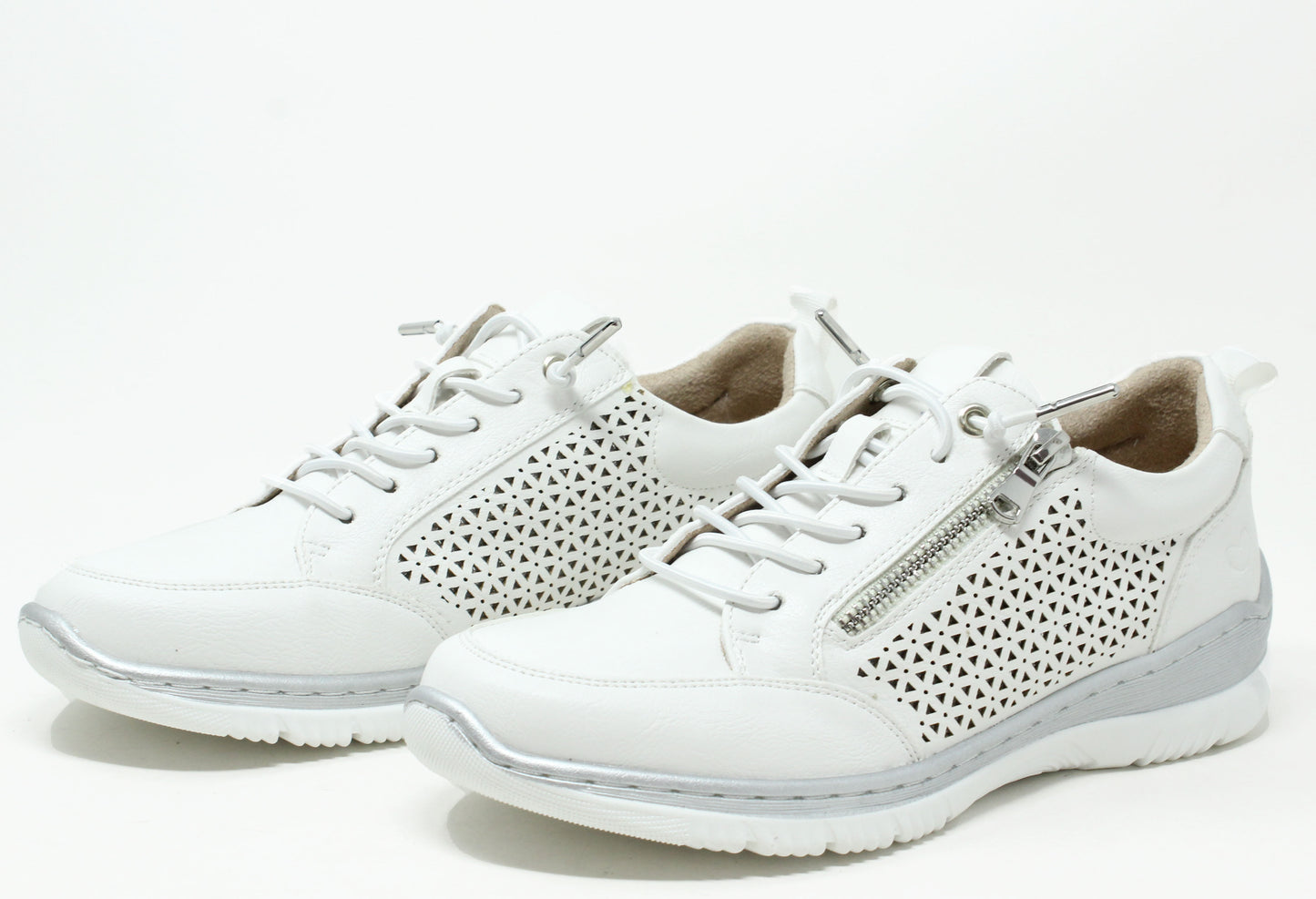 Astrid Side Zip Slip On Trainers