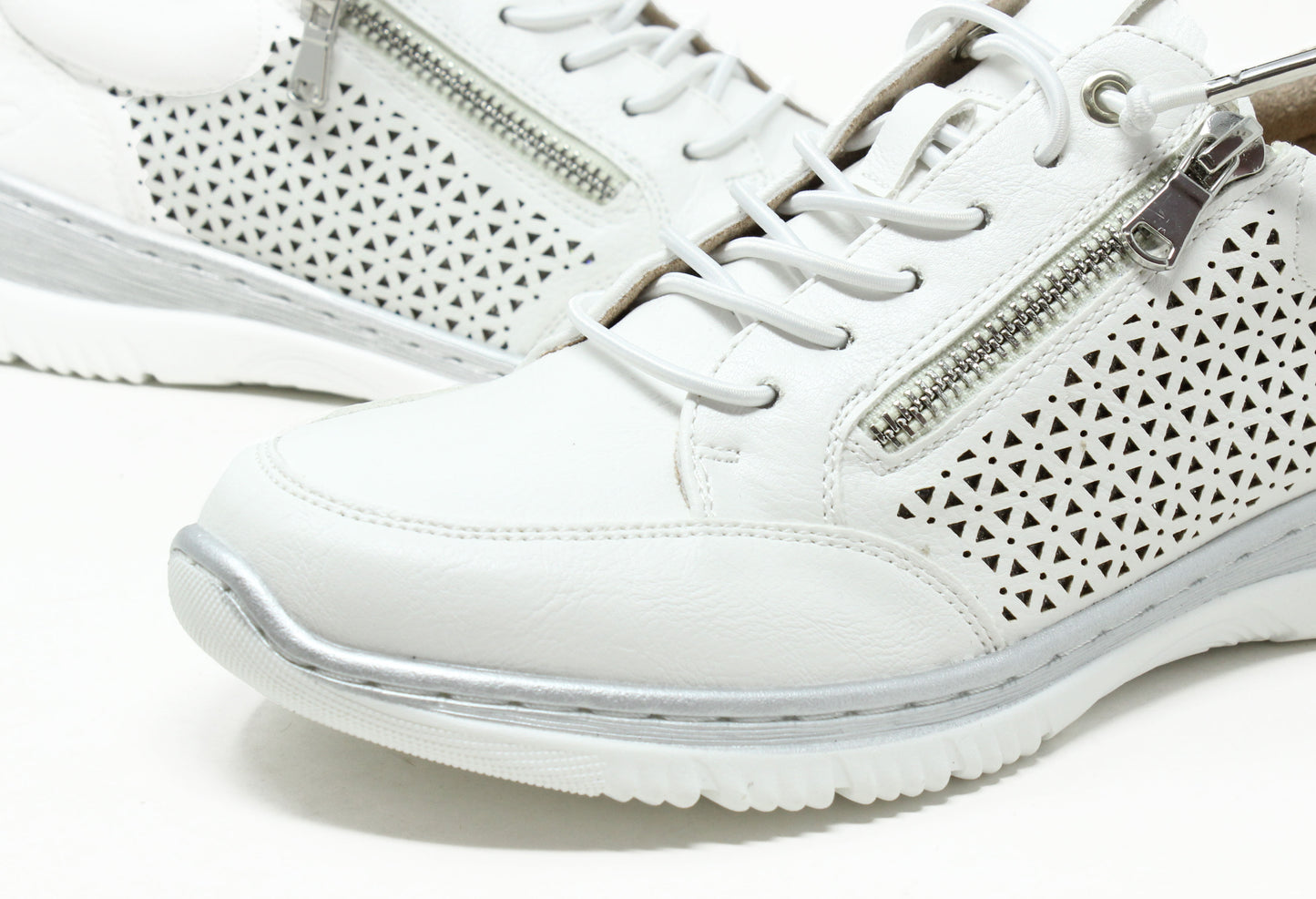 Astrid Side Zip Slip On Trainers