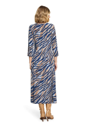 Zebra Print Front Knot Dress