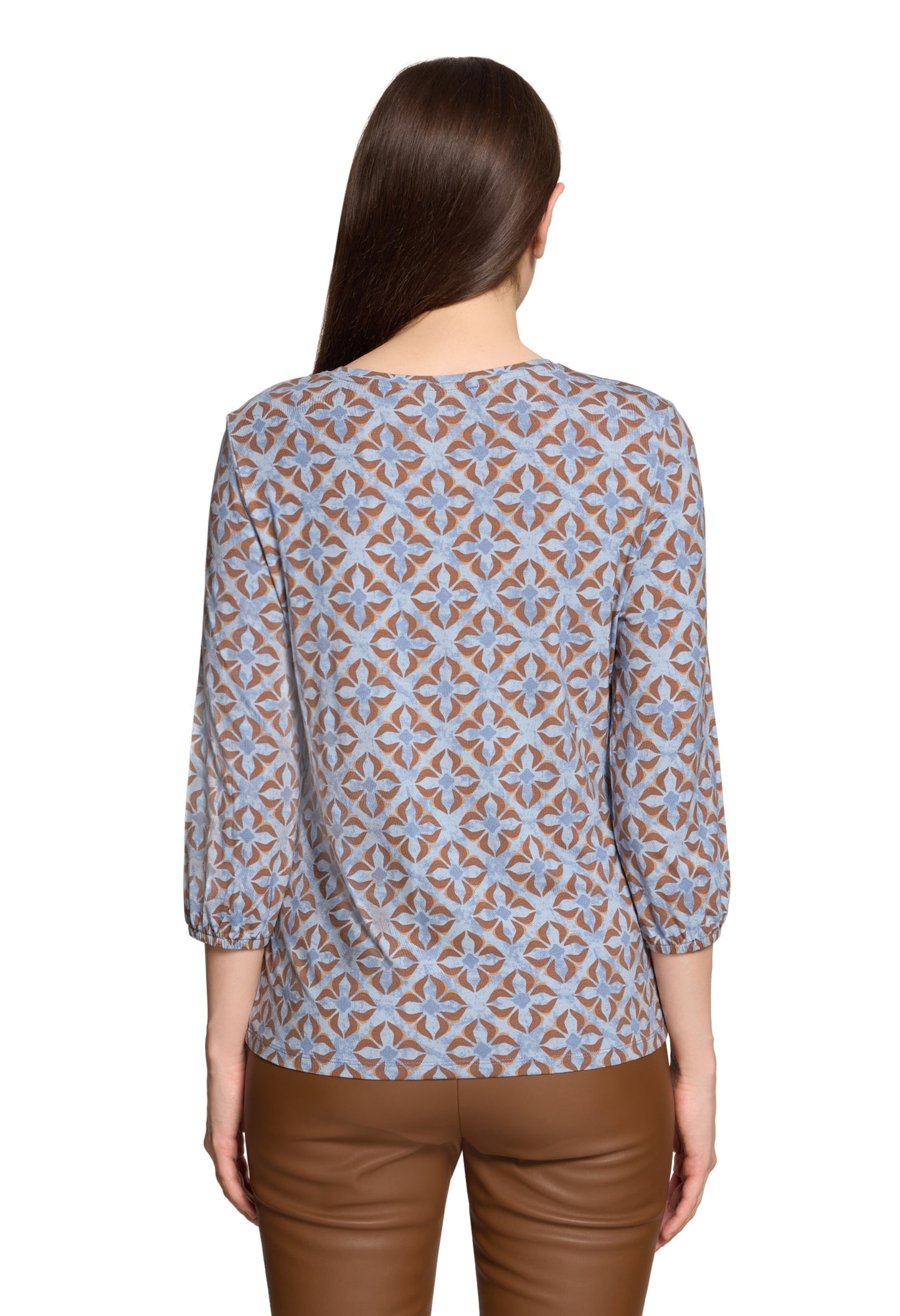 Printed 3/4 Sleeve Top