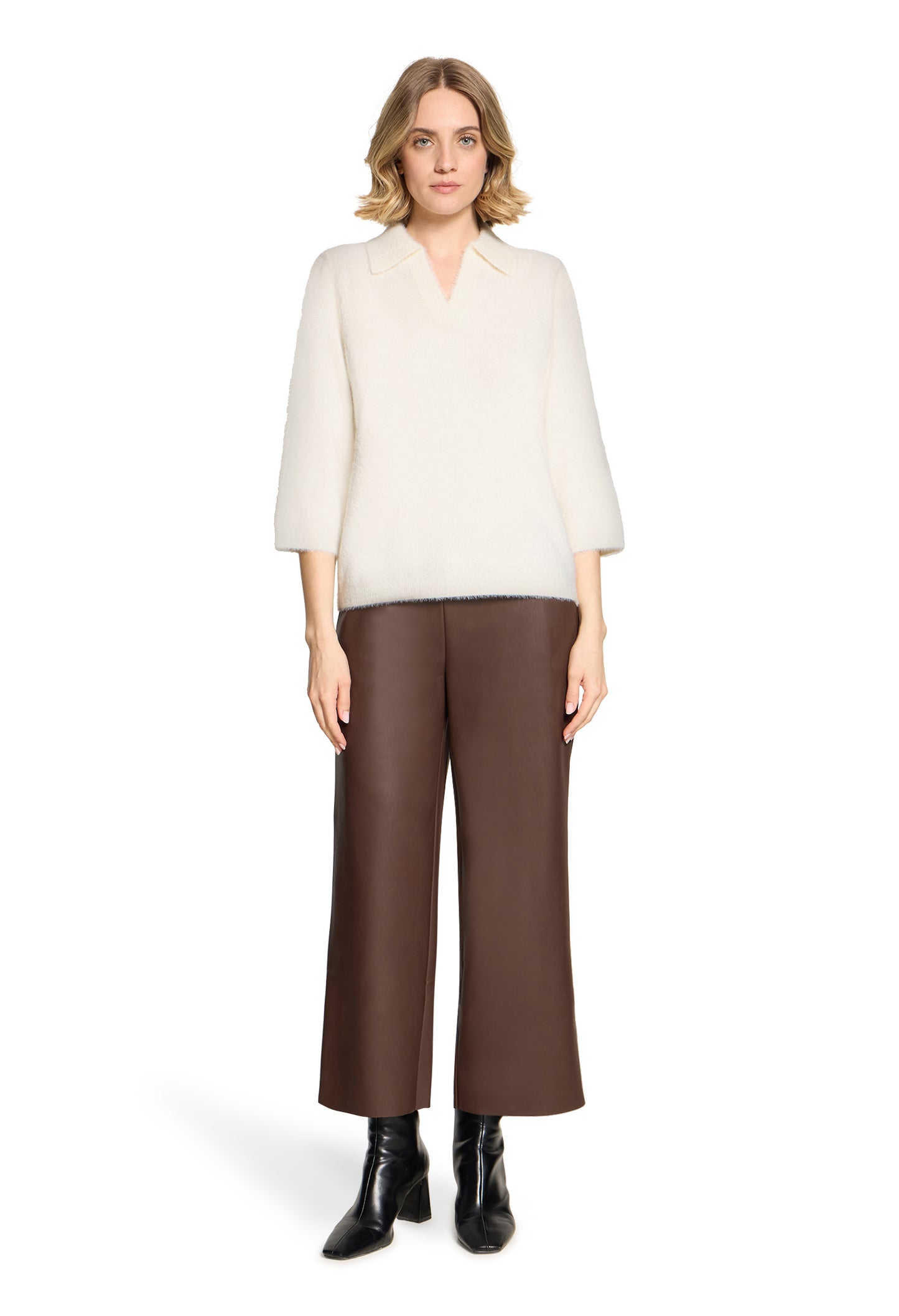 Polo Knit Top