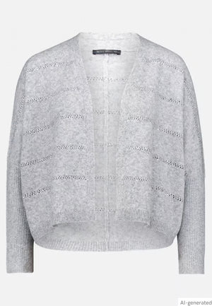 Fine Knit Cardigan With Sequins