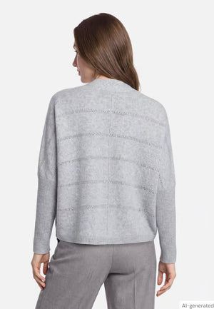 Fine Knit Cardigan With Sequins