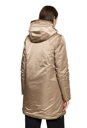 Faux Fur Hooded Coat