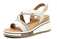 Diamante Strap Wedge Sandal