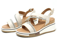 Diamante Strap Wedge Sandal