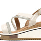 Diamante Strap Wedge Sandal