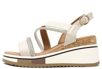 Diamante Strap Wedge Sandal