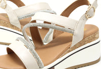 Diamante Strap Wedge Sandal