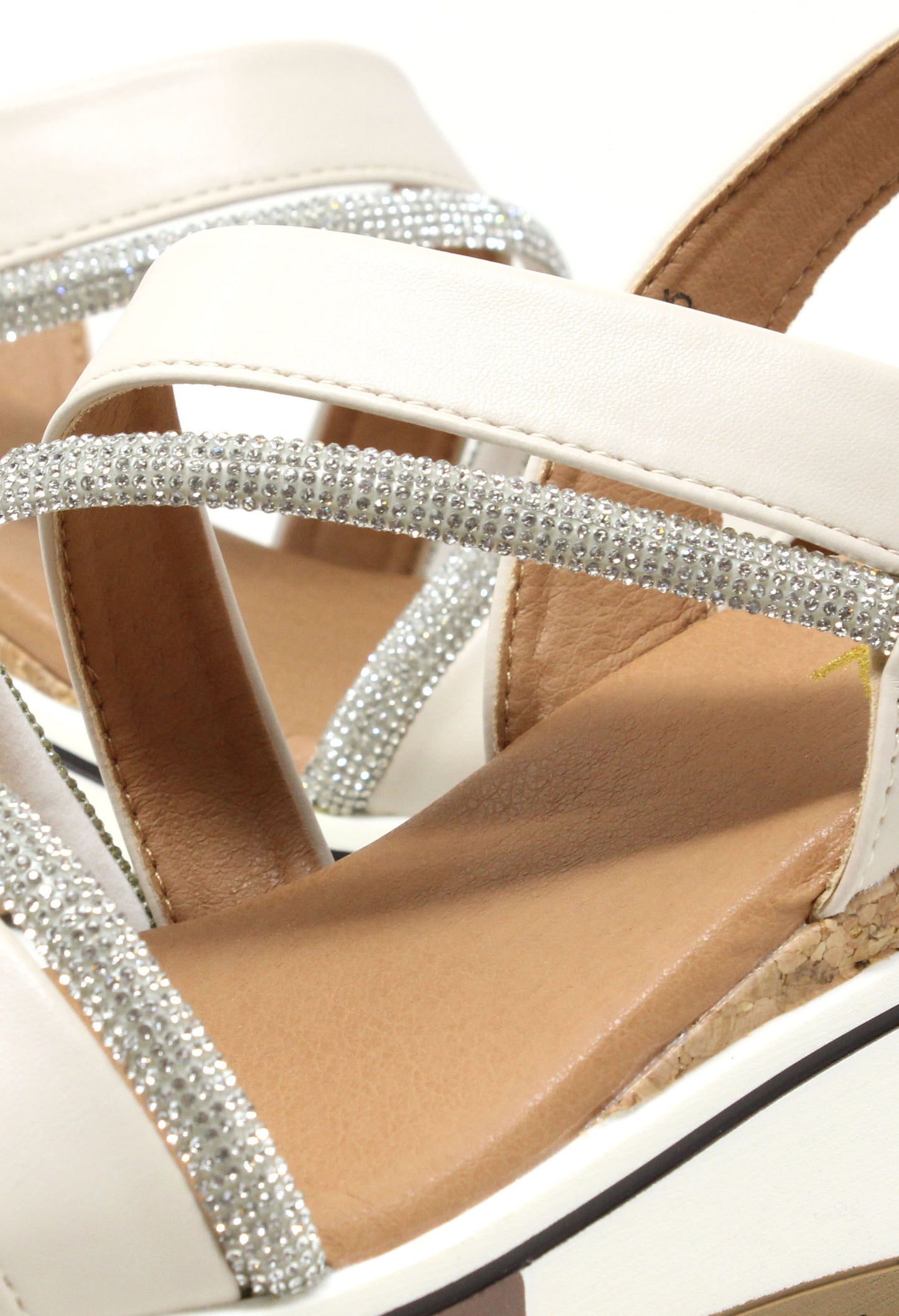 Diamante Strap Wedge Sandal