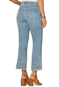 "Ab"solution® Mid-Rise Scallop Fray Hem Jeans