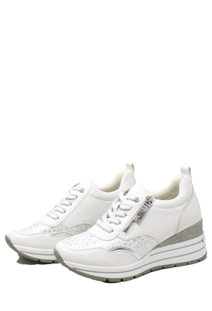 Dara Leopard Wedge Trainer