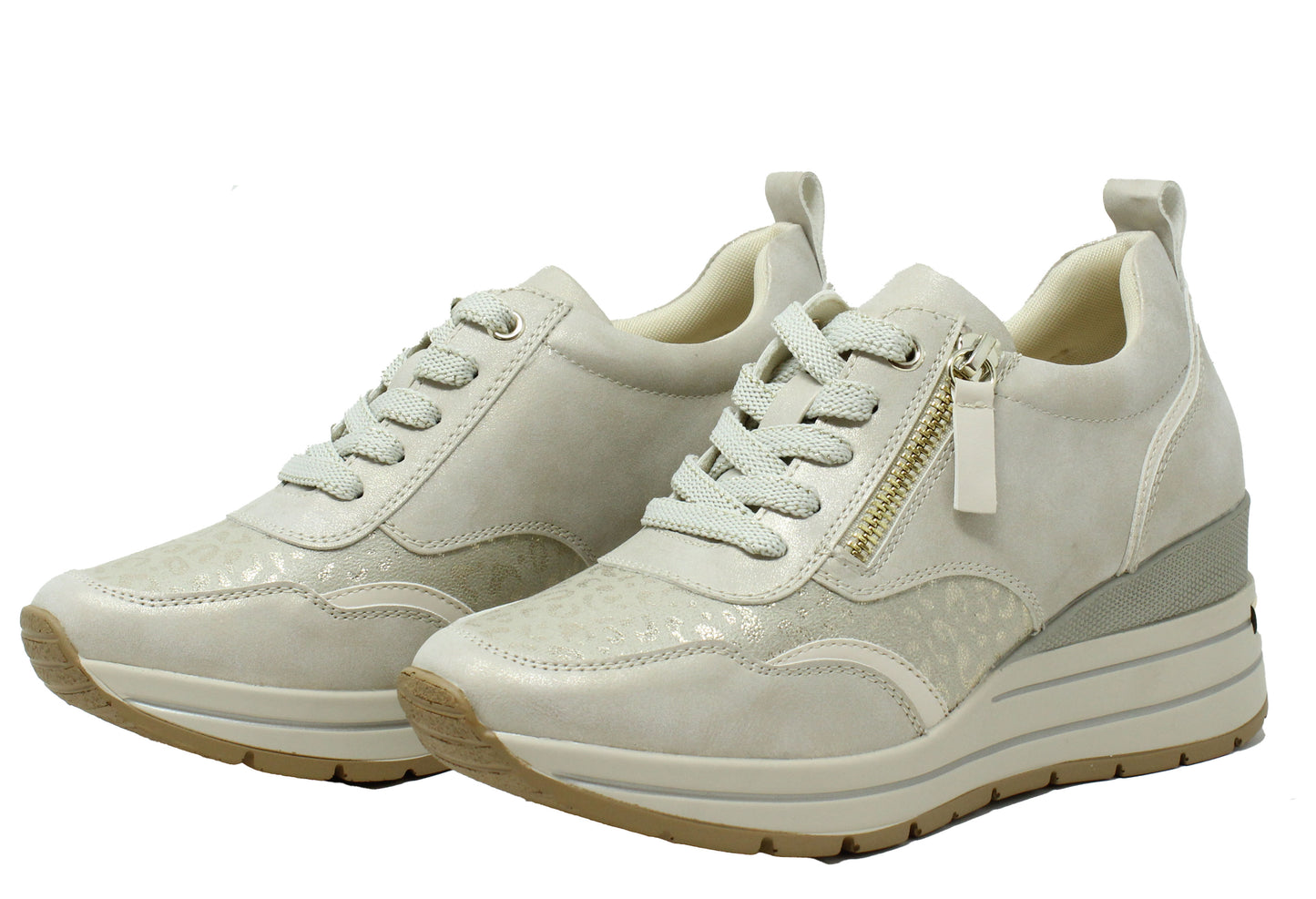 Dara Leopard Wedge Trainer