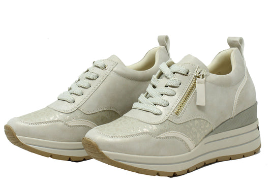 Dara Leopard Wedge Trainer