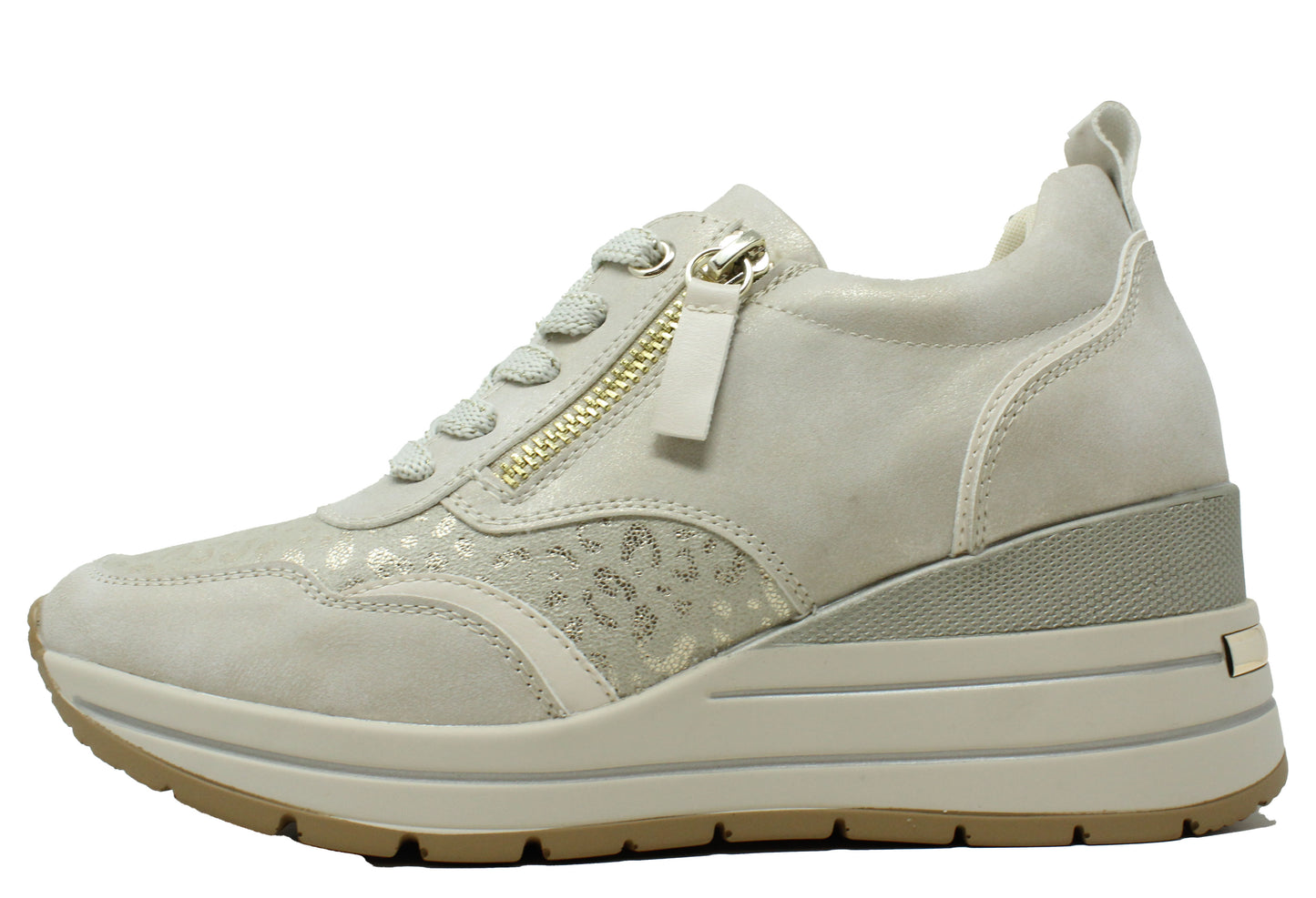 Dara Leopard Wedge Trainer