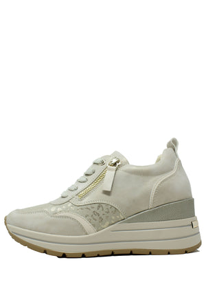 Dara Leopard Wedge Trainer