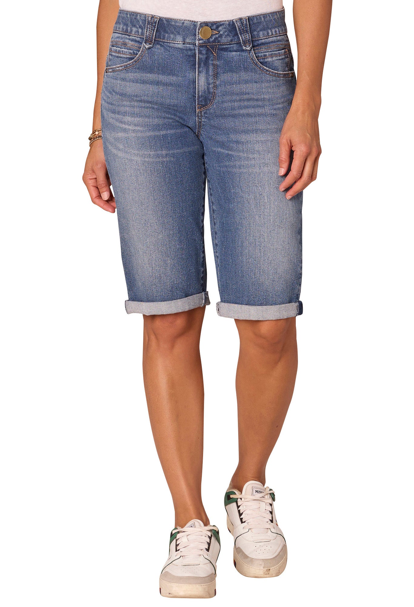 "Ab"solution Mid-Rise Bermuda Shorts