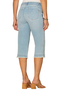 “Ab”solution® Mid-Rise Fray Hem Skimmer Jeans