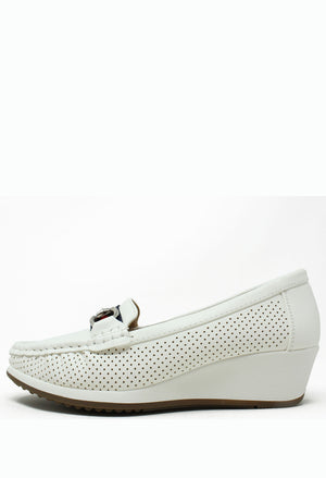 Wedge Laser Cut Loafer