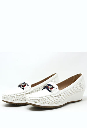 Wedge Laser Cut Loafer