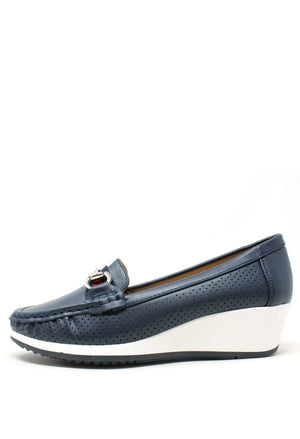 Wedge Laser Cut Loafer