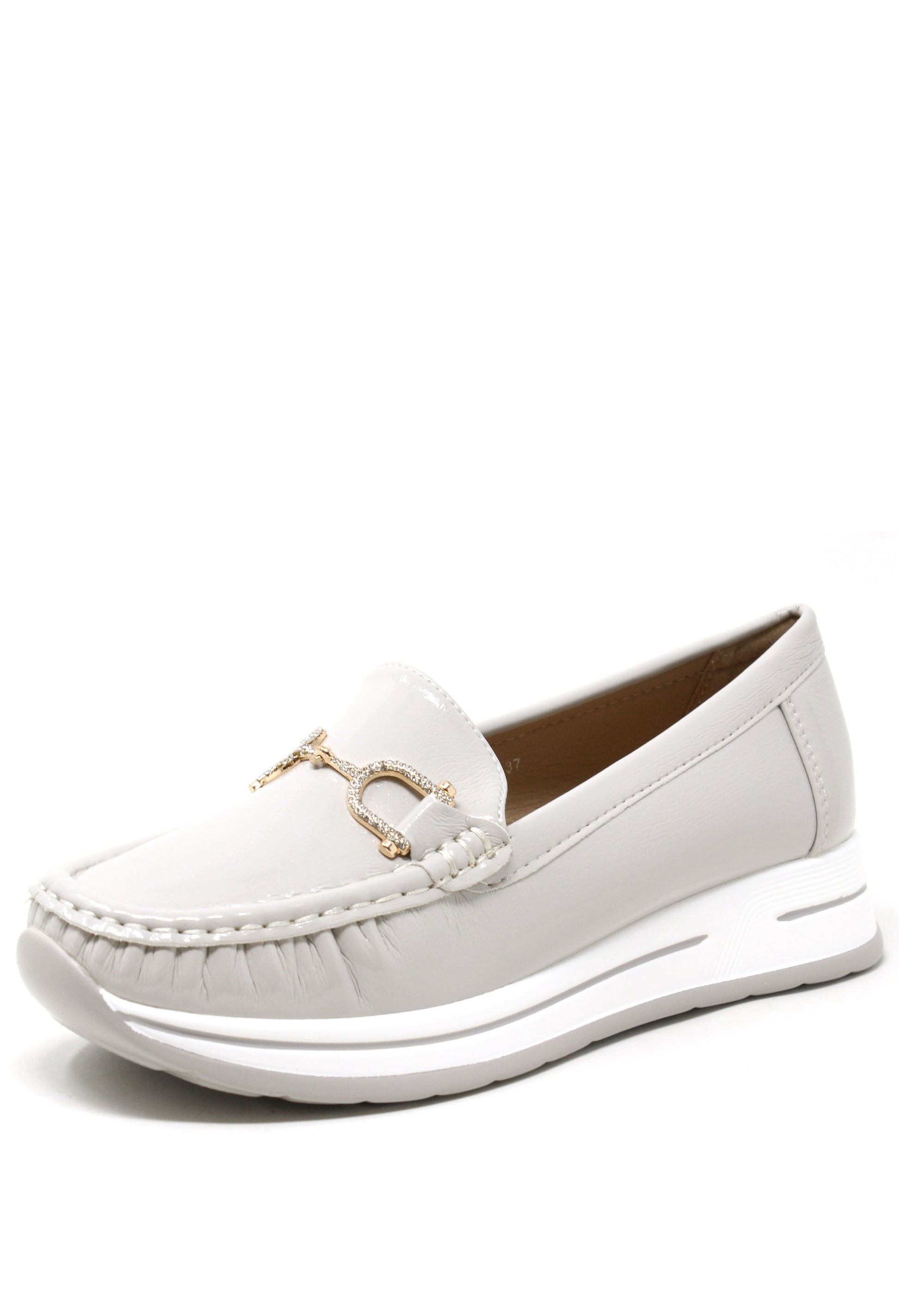 high shine loafer