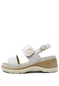 Double Strap Wedge Sandal