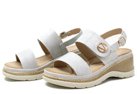 Double Strap Wedge Sandal