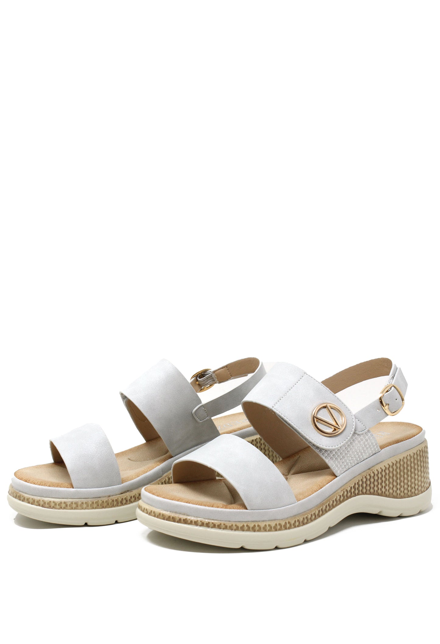 Double Strap Wedge Sandal