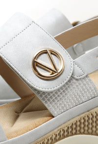 Double Strap Wedge Sandal