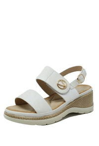 Double Strap Wedge Sandal