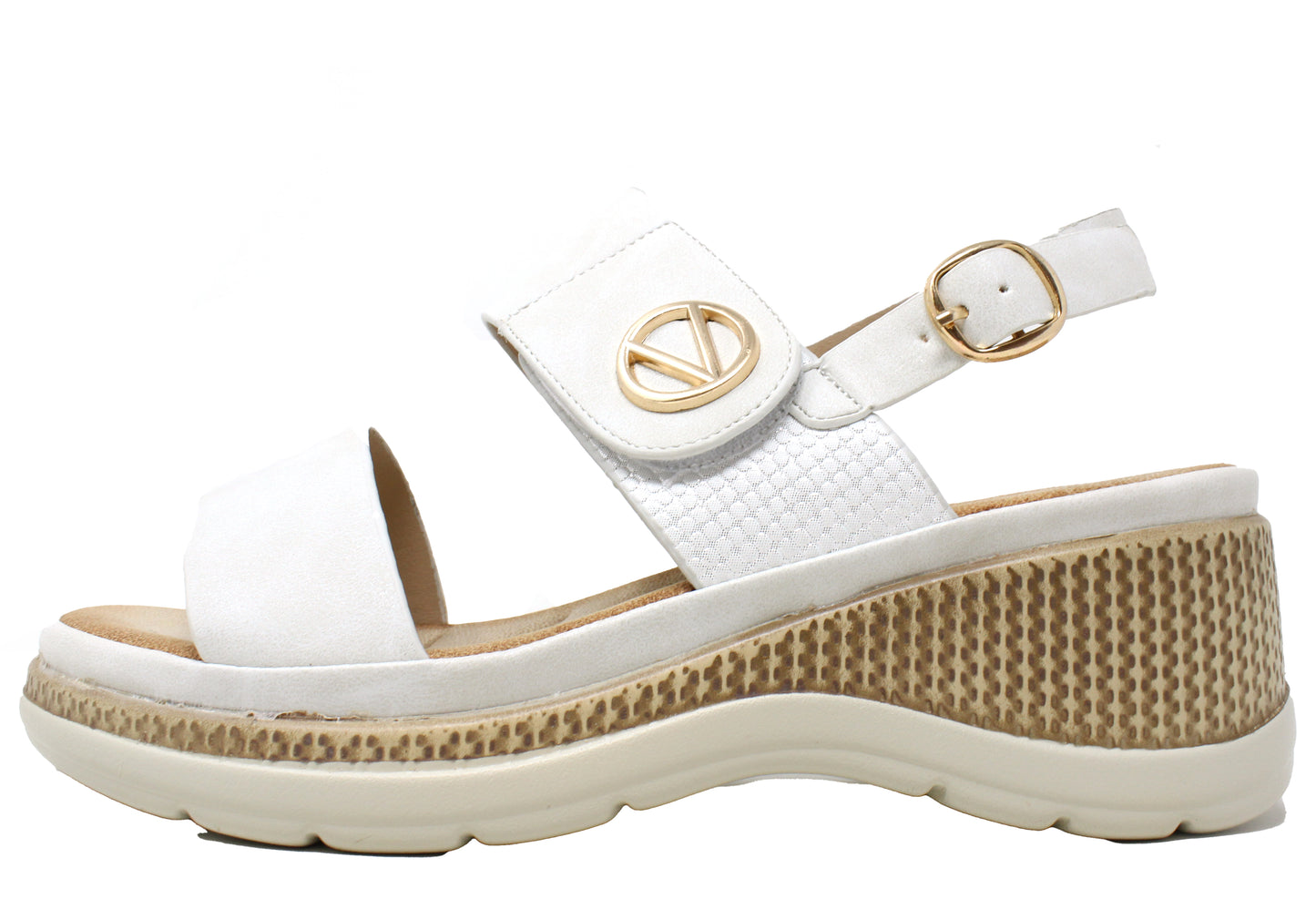 Double Strap Wedge Sandal