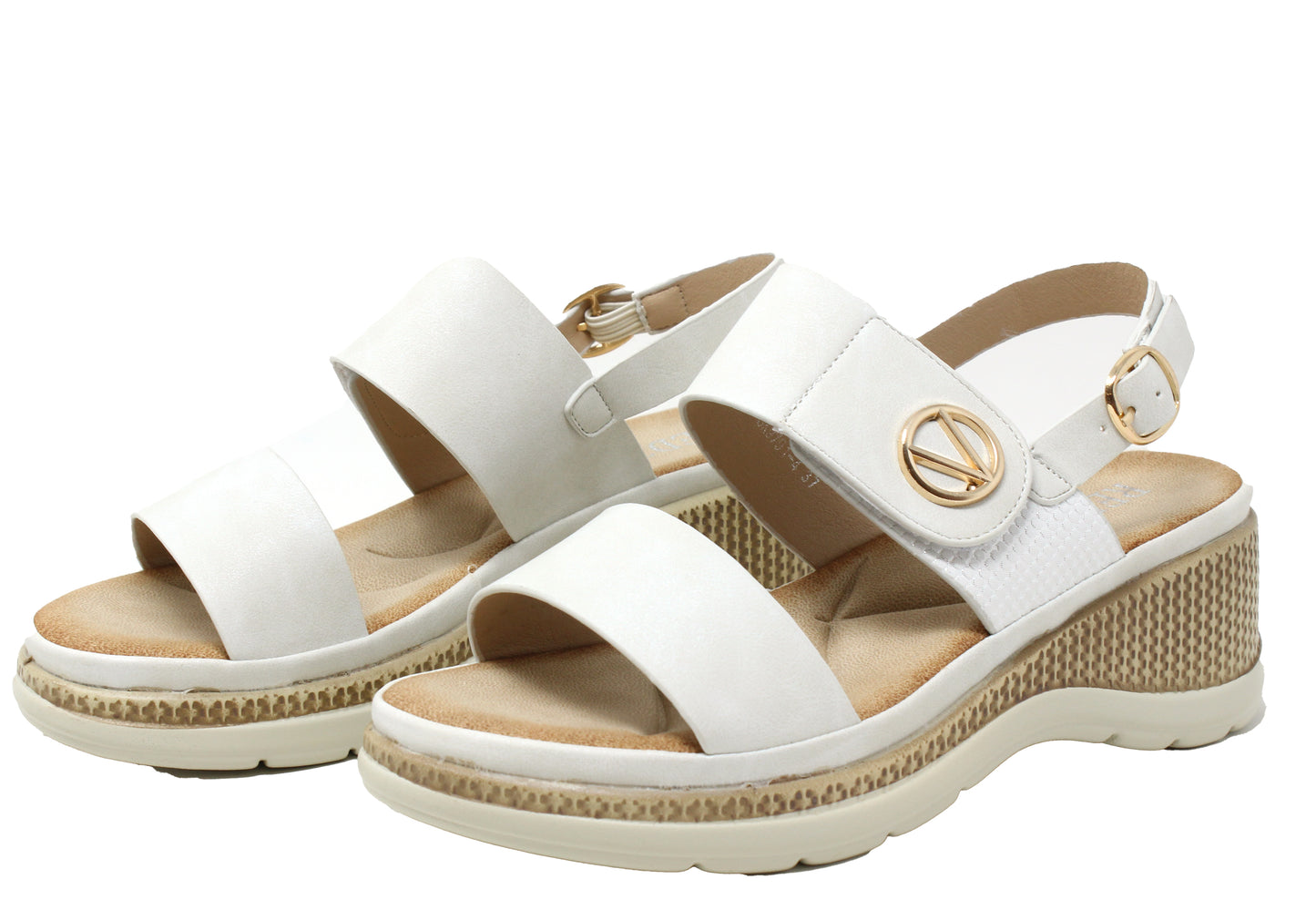 Double Strap Wedge Sandal