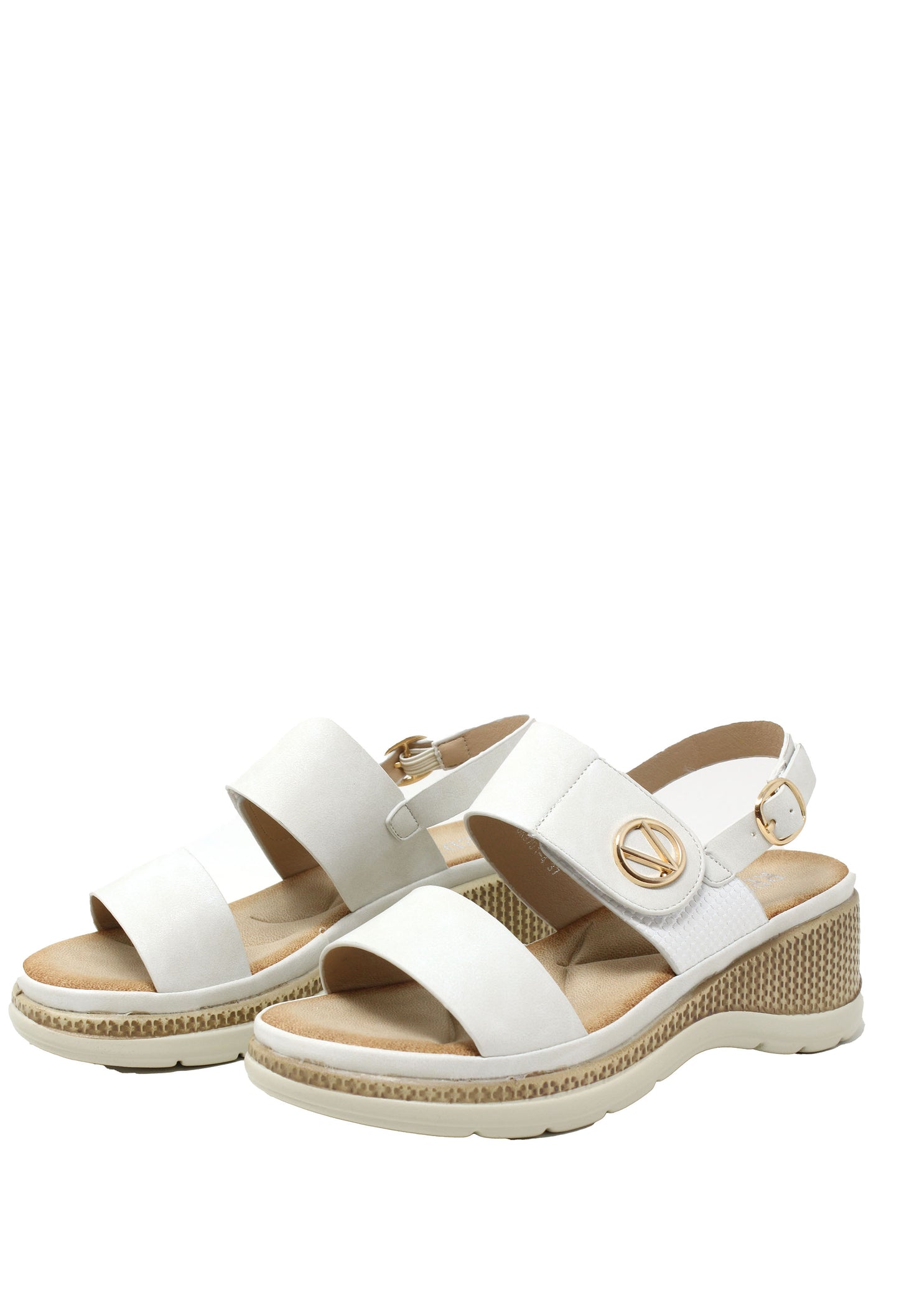 Double Strap Wedge Sandal