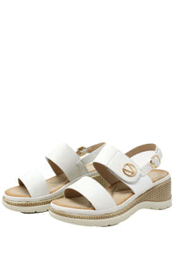 Double Strap Wedge Sandal
