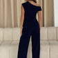 Donna Asymmetric Neckline Jumpsuit