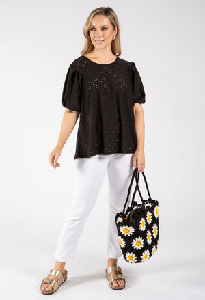 Paca Floral Embroidery Top
