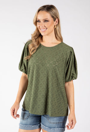 Paca Floral Embroidery Top