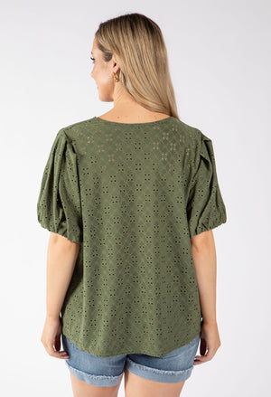 Paca Floral Embroidery Top