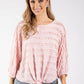 Sofia Ruffled Tie Front Top