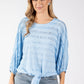 Sofia Ruffled Tie Front Top