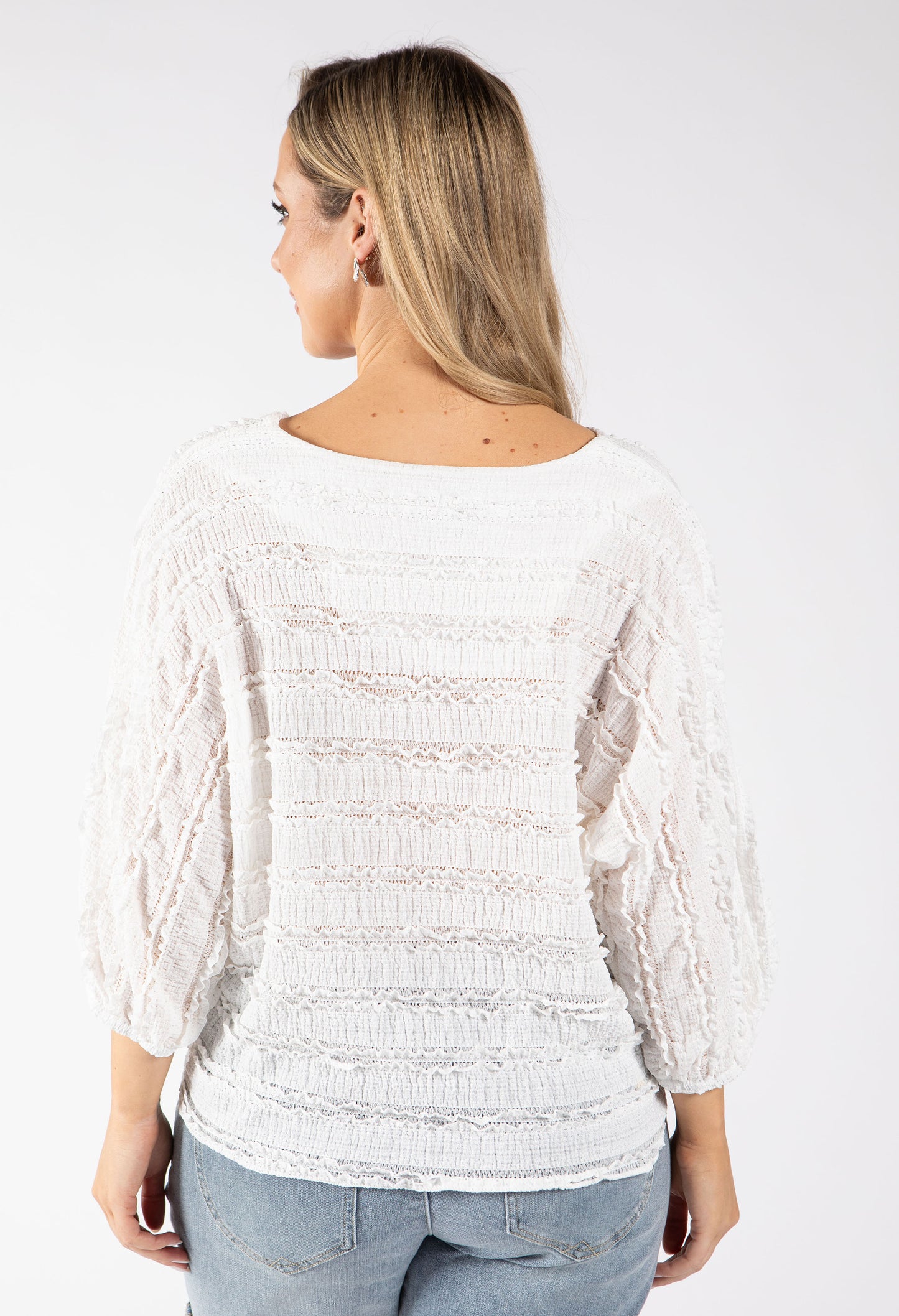 Sofia Ruffled Tie Front Top