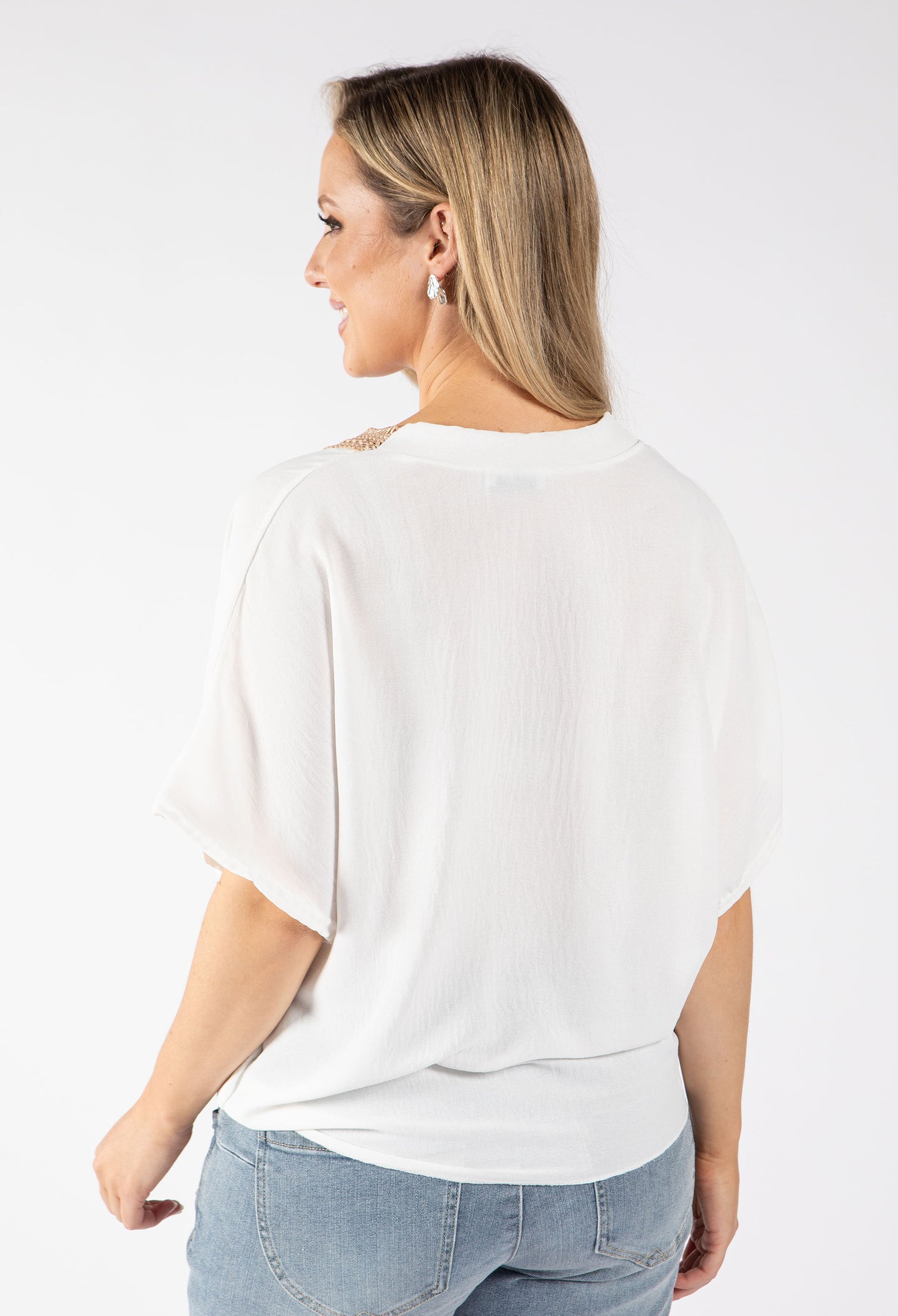 Luna Crochet Trim Blouse