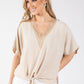 Luna Crochet Trim Blouse